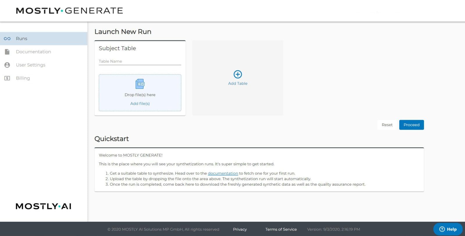 The intuitive Grahpical User Interface makes MOSTLY GENERATE SaaS easy-to-use and allows to create the world's most accurate synthetic behavioral data with the click of a few buttons.